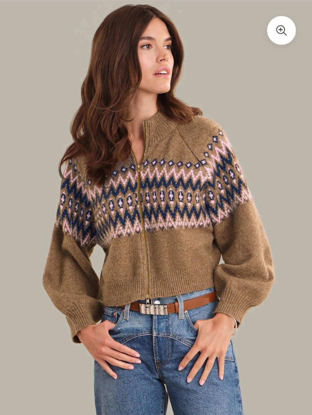 525America Odessa: Fair Isle Zip Up